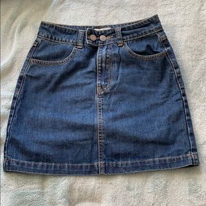 Marine Layer denim mini skirt
